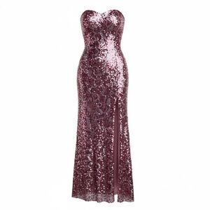 Precious Formals Strapless Sequin Dress - Pink